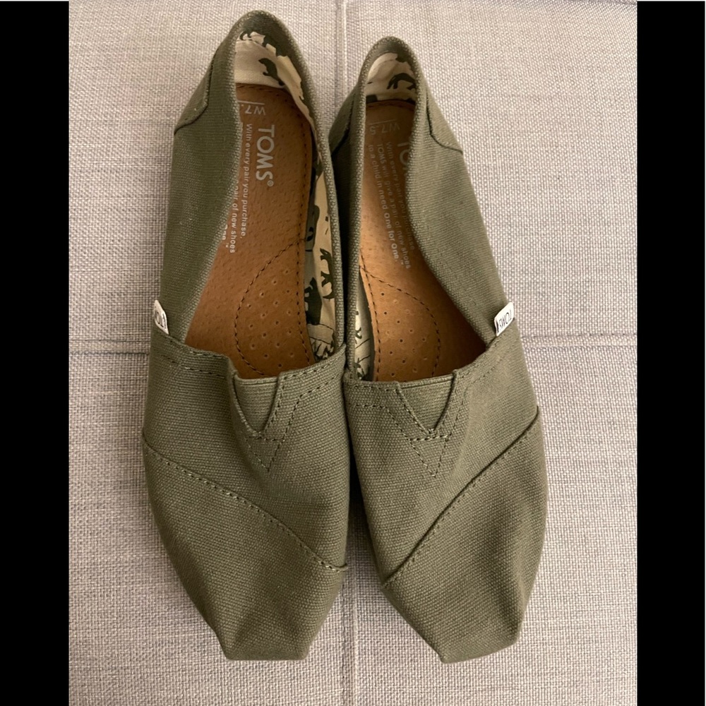 TOMS Women's Seasonal Classic Alpargata in Ash canvas color.